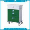 AG-GS004 CE ISO ward room equipment powder coating steel medical trolley for patient with wheels